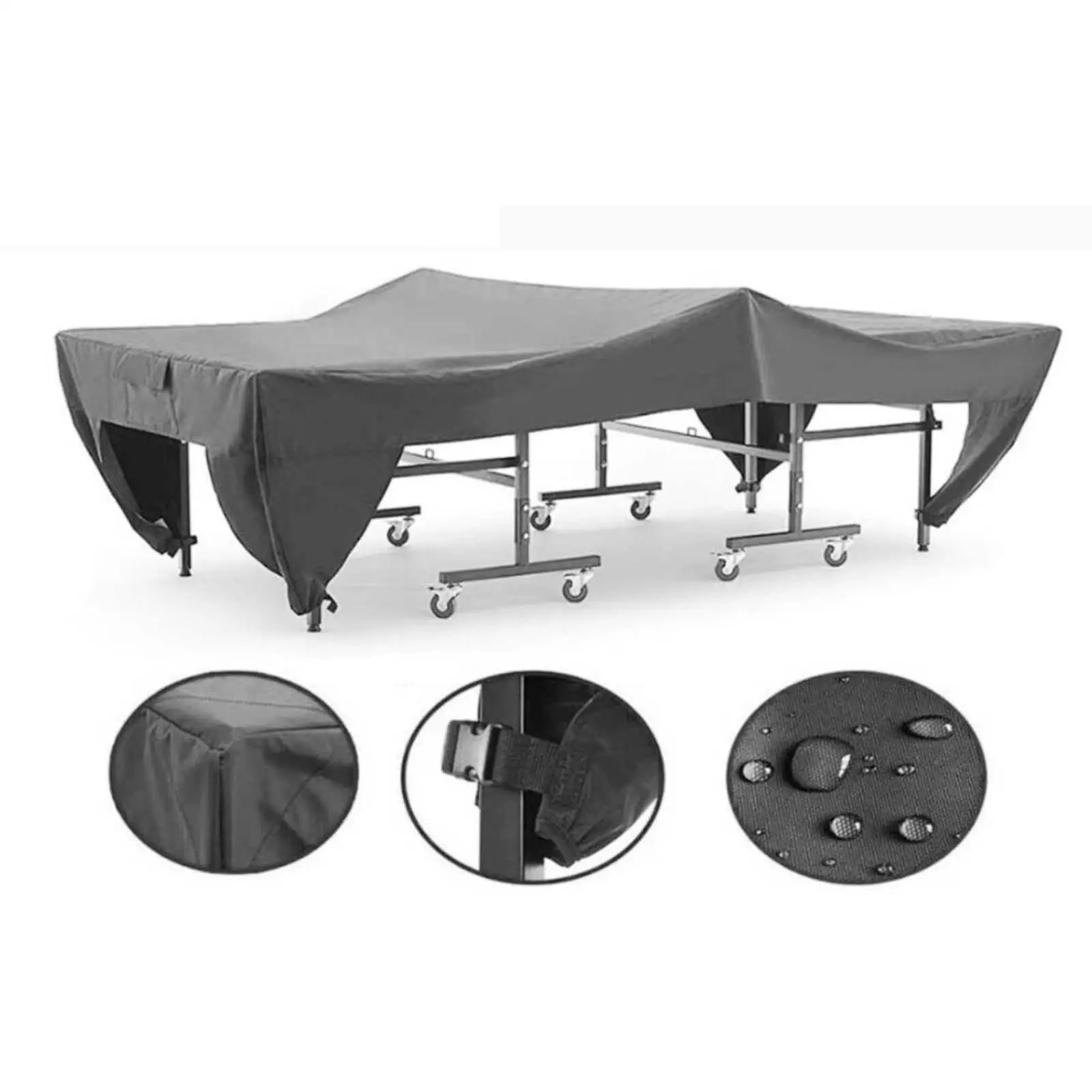 

Ping Pong Table Cover Pingpong Tablecloth Cover Windproof Water Resistant Table Tennis Table Cover for Flat Pingpong Table