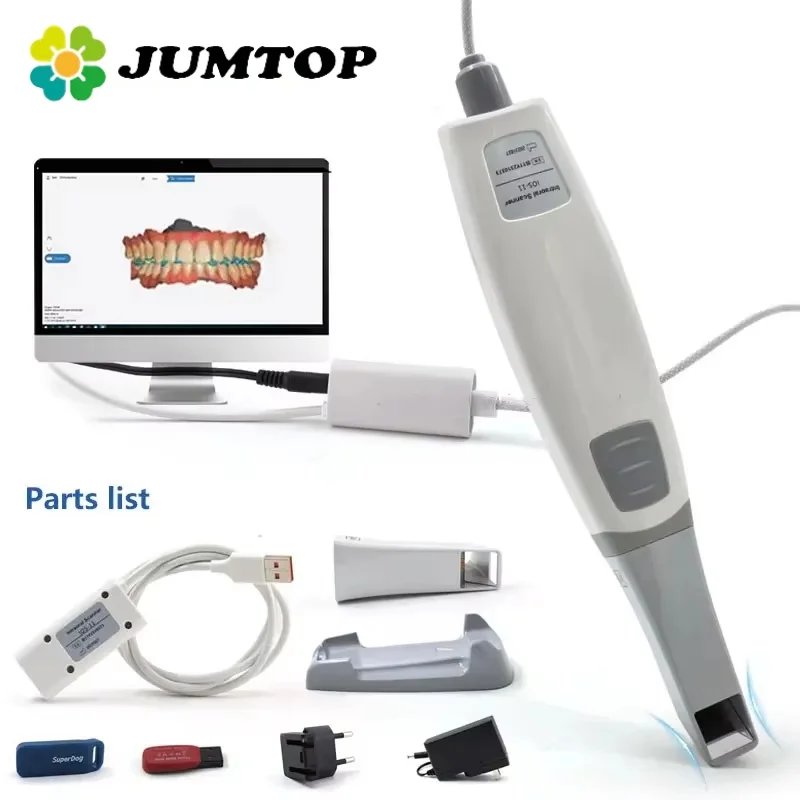 JUMTOP Dental Sensor Scanner 3D Scanner with Software Real Color CAD CAM Chair Side System 3D Digital Intraoral Dentistry Tool