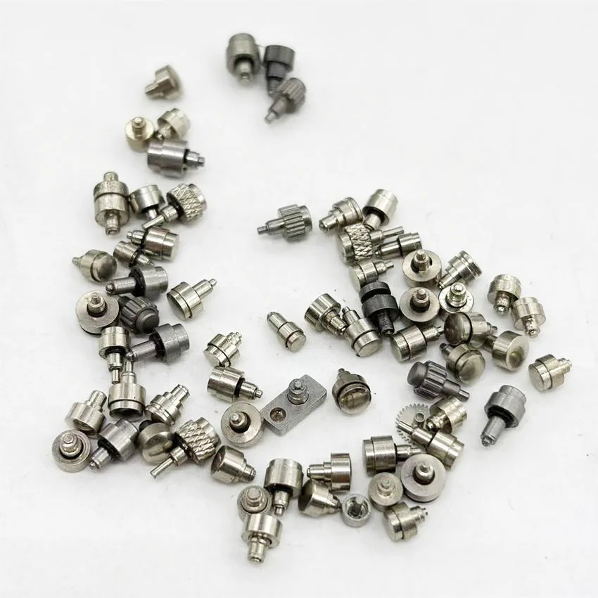 Various Sizes Miscellaneous Watch Crown Mixed Handles - Approx. 50 Pcs - Watch Parts - Style Random Shipment