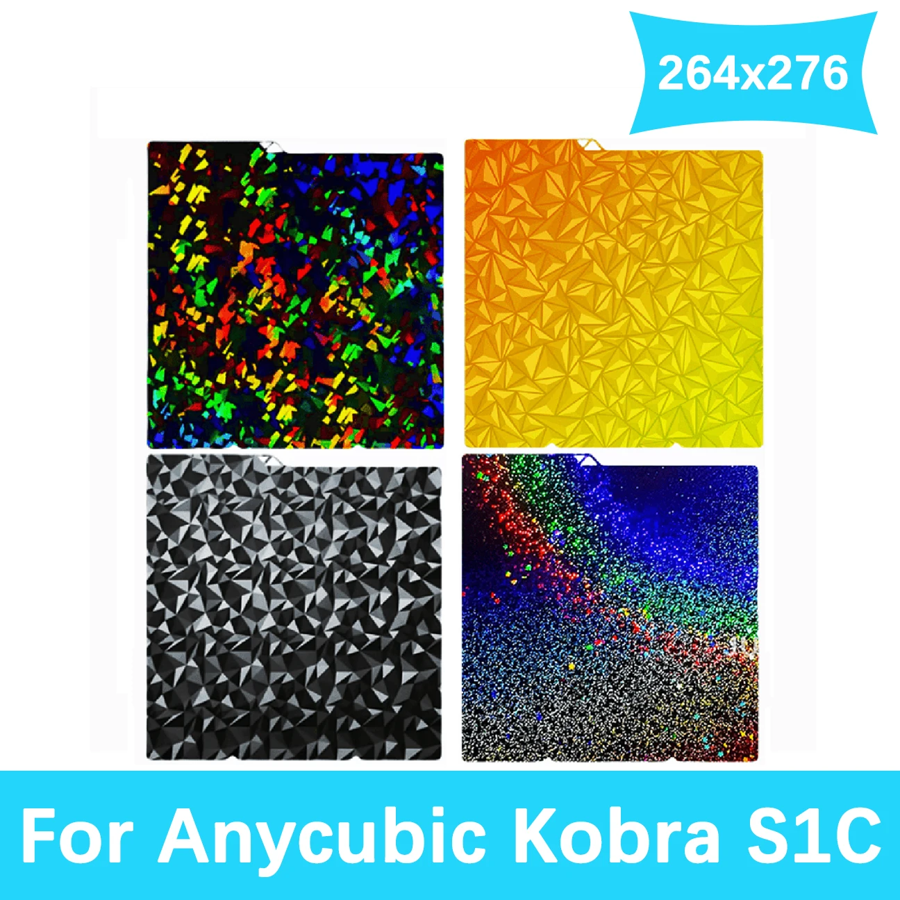 

Pei Sheet For Anycubic Kobra S1C Build Plate 264x276mm Kobra S1 Combo Build Plate Double Sided PEO PET PEY Kobra S1C Plate