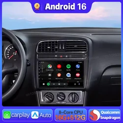 Android 16 Car Radio GPS For VW Volkswagen POLO 2014 2015 - 2019 Carplay Auto Navigation 2 Din Head Unit Player DVD Video Stereo
