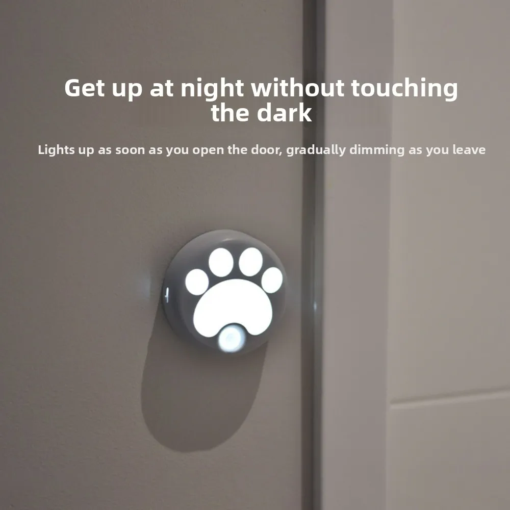 ضوء ليلي بمستشعر حركة على شكل مخلب قطة - مصباح حائط لاسلكي بدون مثقاب مغناطيسي للمطبخ والمدخل يتوهج تلقائيًا #4