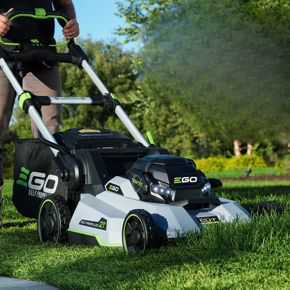 21-Inch 56-Volt Cordless Select Cut Lawn Mower with Touch Drive Self-Propelled Technology Battery and Charger