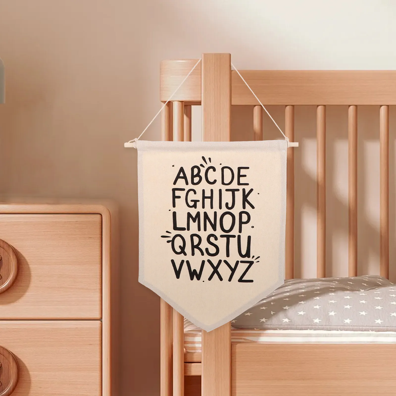 

Canvas Alphabet Room Pendant Room Decor Practical English Letters Wall Art Background Decor Shower Gift