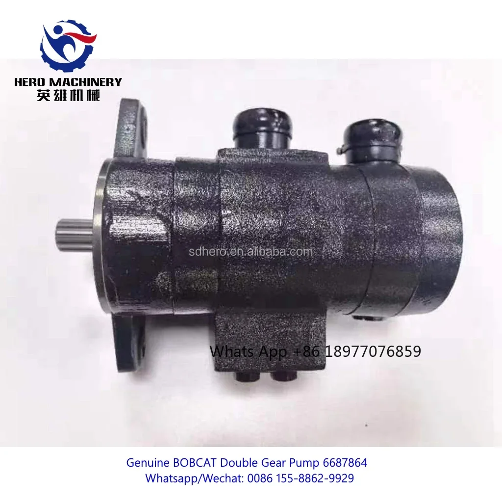 Genuine BOBCAT Parts 6687864 Hydraulic Pumps Double Gear Pump