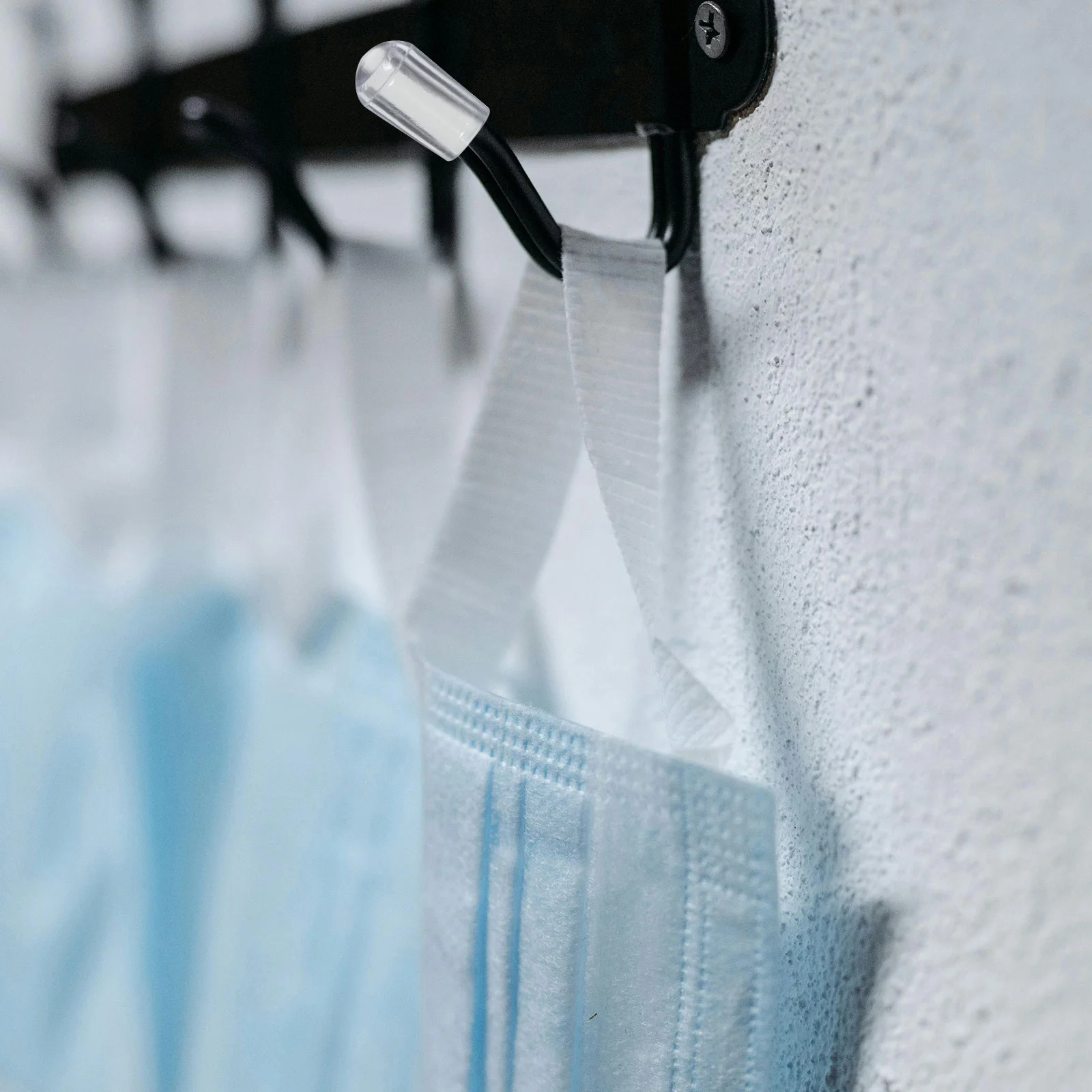 

100Pcs PVC Hanger End Tip Caps Protective Hook Covers Clothes Hangers End Protectors for Home Office School Hook Protector