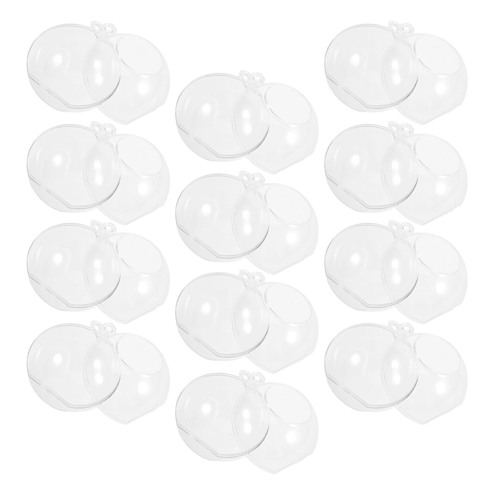 

12Pcs Christmas Tree Hanging Ball Pendants Clear Xmas Decors Home Office Cafe Decoration Gifts Christmas Tree Hanging Ball