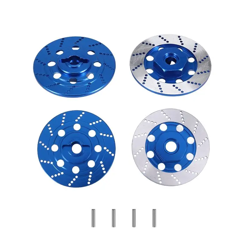 M01K 4PCS Metal Brake Disc Wheel Rim Box Metal Hex Adapter 12Mm For 1/10 Sakura D4 On-Road Racing RC Car Parts