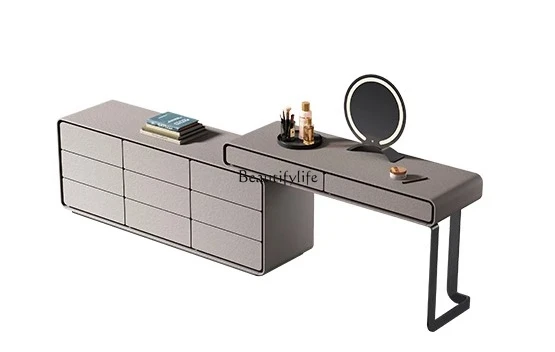 02 Continued Italian-style bright moon dresser, villa bedroom makeup table, modern oriental dresser TV cabinet integrated