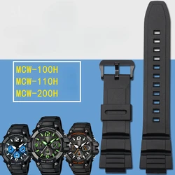 For Casio MCW-100H/W-S220 H/Hdds100 Convex Interface Men Women Soft Multi-Color Sports Resin Silicone Watch Strap Watchbands