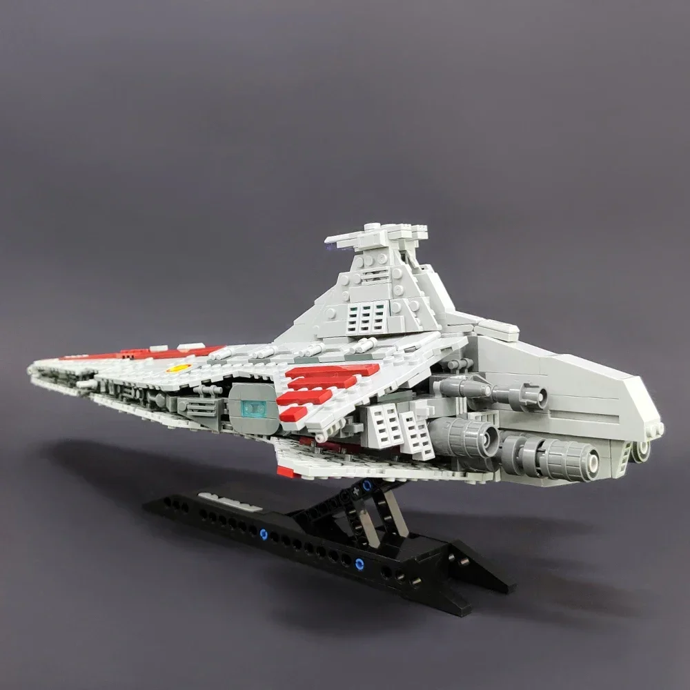 High-tech Moc Venator Attack Cruiser Fighter Destroyer Brick Technical Model Building Star Blocks Space Ship Toys