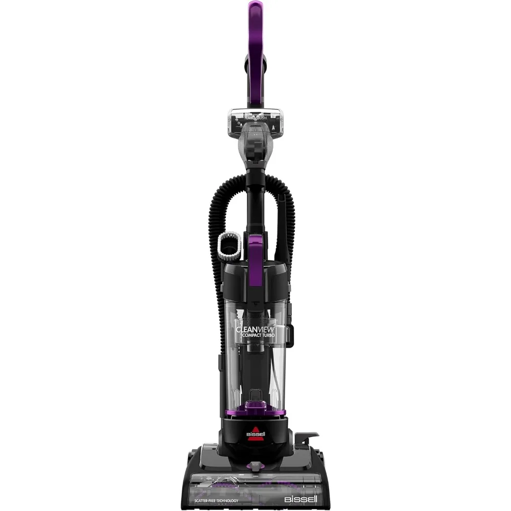 2025 Bissell CleanView Compact Turbo Upright Vacuum with Quick Release Wand,Full Size Power,Compact Size for Apartments & Dorms