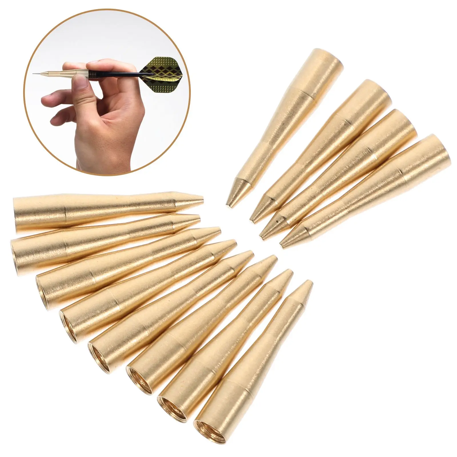 12 Pcs Shaft Metal Sleeve Plaything Professional Rod Accessories Gaming Supply Lightweight Portable Design