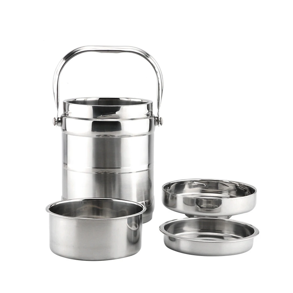 

Stainless Steel Insulation Rice Barrel Travel Storage Thermal Lunch Container Seal