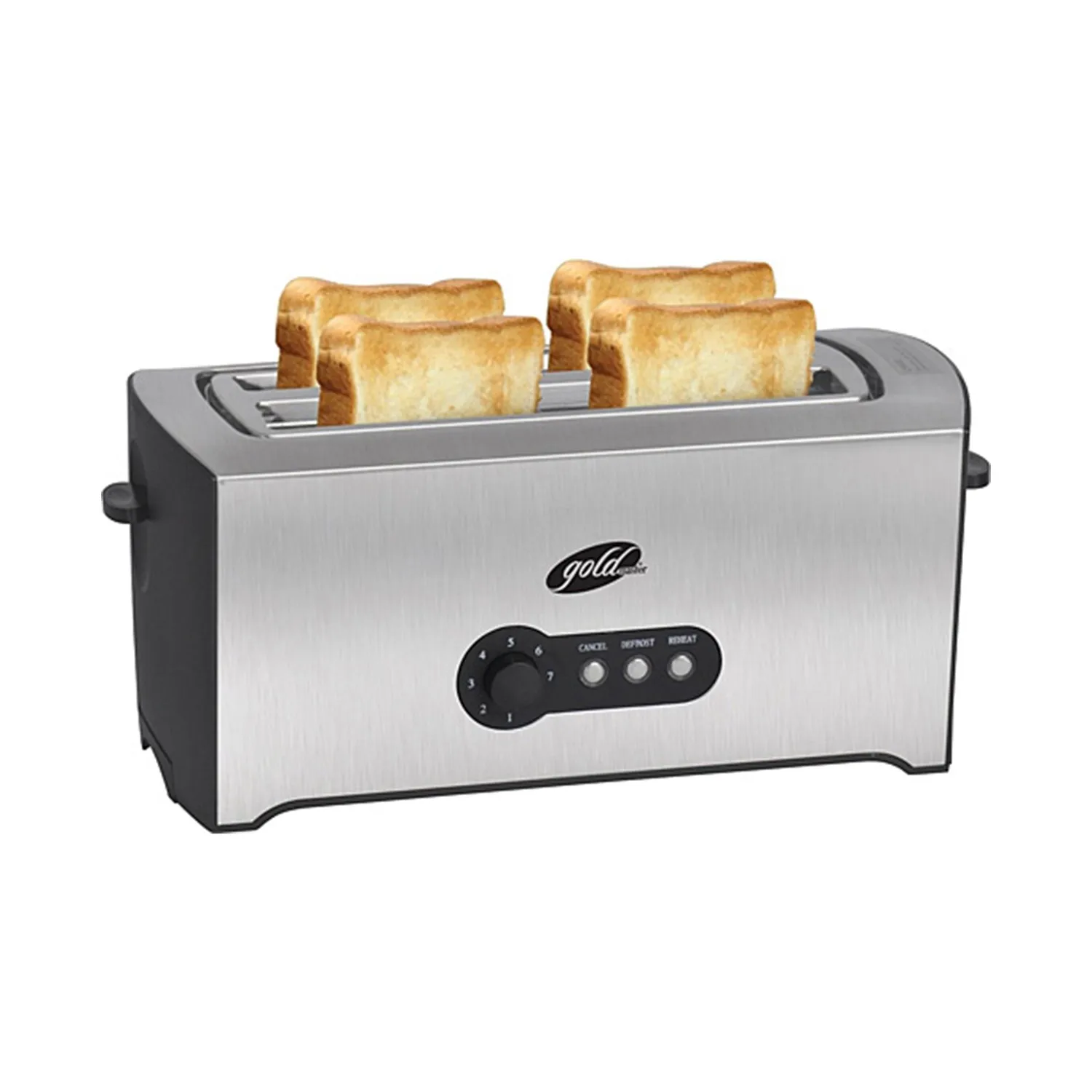 Toaster Steel 7 Stages Defrosting and Reheating 2 Chambers Goldmaster IN-6400 Morning DesingONB