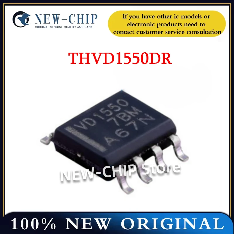 5PCS-100PCS/LOT  THVD1550DR  Screen printed VD1550 SOP-8 transceiver communication chip  New Original
