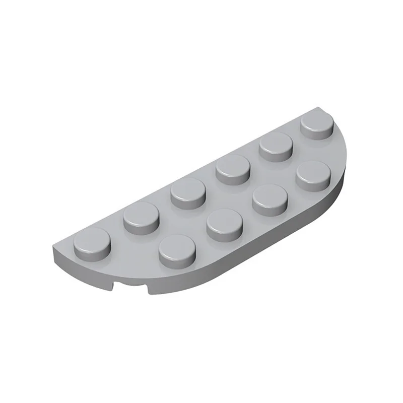 

50g/34PCS 18980 Plate Round Corner 2 x 6 Double Block Moc Color Compatible with Brick DIY Children's Toy Assembly