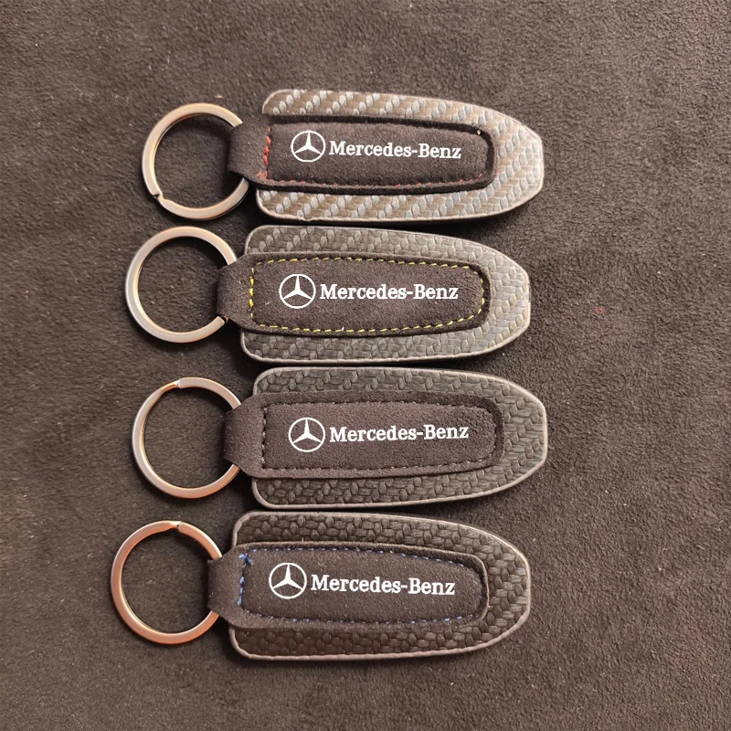 

Leather Car Key Chain Pendant Holder Gifts for Mercedes Benz A B G R Class GLA GLK W176 W204 W251 W463 Auto Keychain Accessories