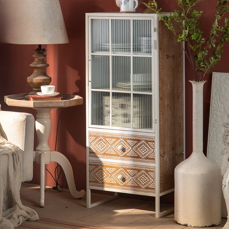 

2024 Farmhouse Wooden Cutlery Buffet Cabinet with Restaurant Storage