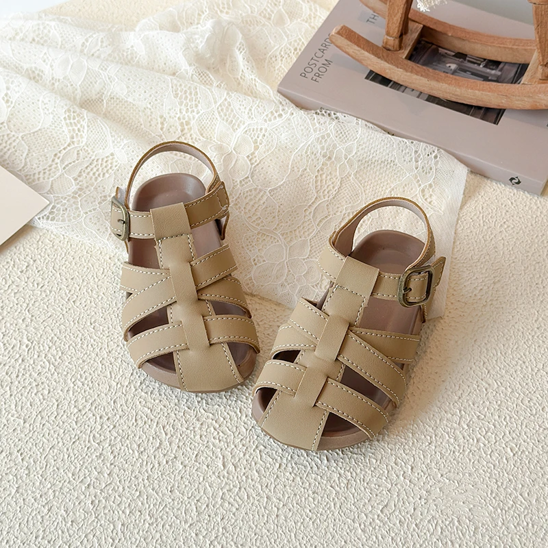 

Сандалии для маленьких девочек и мальчиков, летняя детская повседневная обувь, удобные противоскользящие спортивные сандалии на мягкой подошве для малышей, размер 22-31