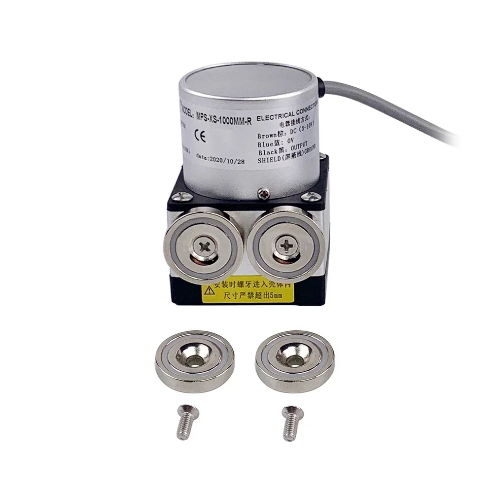 2026 MIRAN MPS-XS-1000mm-R No Drilling Magnetic Suction Installation Linear Wire Potentiometer Encoder Draw Wire Potentiometer