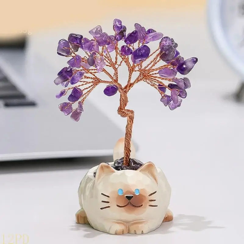 12PD Money Tree Feng Shuis Decoration Ornament for Wealth Luck Housewarmings Gift