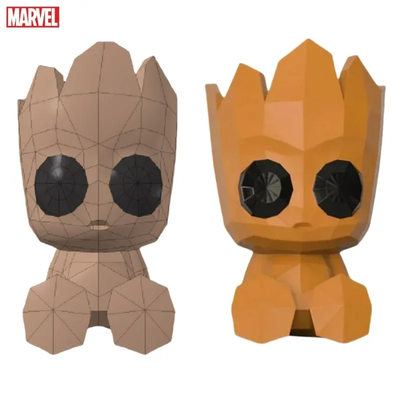 Marvel-Modèle de jouet en papier fait à la main pour enfants, Gardiens de la Galaxie, Groot, Ornement de bureau, Cadeau créatif, Bricolage