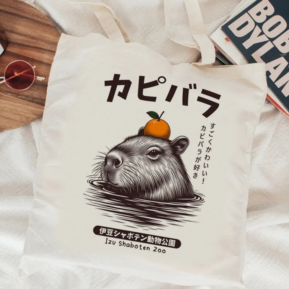 Capybara shopping bag shopper bolso handbag tote recycle bag eco bag sac cabas cloth bolsas ecologicas jute sacolas