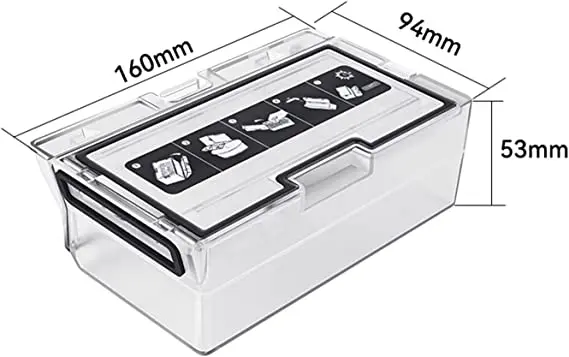 Vacuum Parts Dust Box Compatible with Xiaomi Roborock S7 T7S T7S Plus Robot Vacuum Cleaner Dust Bin Spare Parts