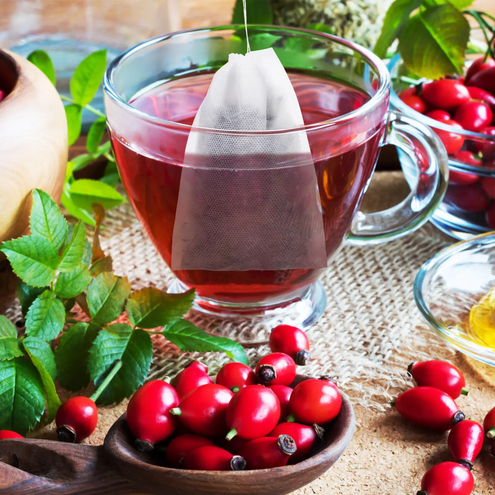 

200 шт. нетканых фильтр-мешочков на завязках для заваривания чая и кофе, мешочки-фильтры для рассыпного чая, кофейные фильтр-пакеты, мешочки-ситечки