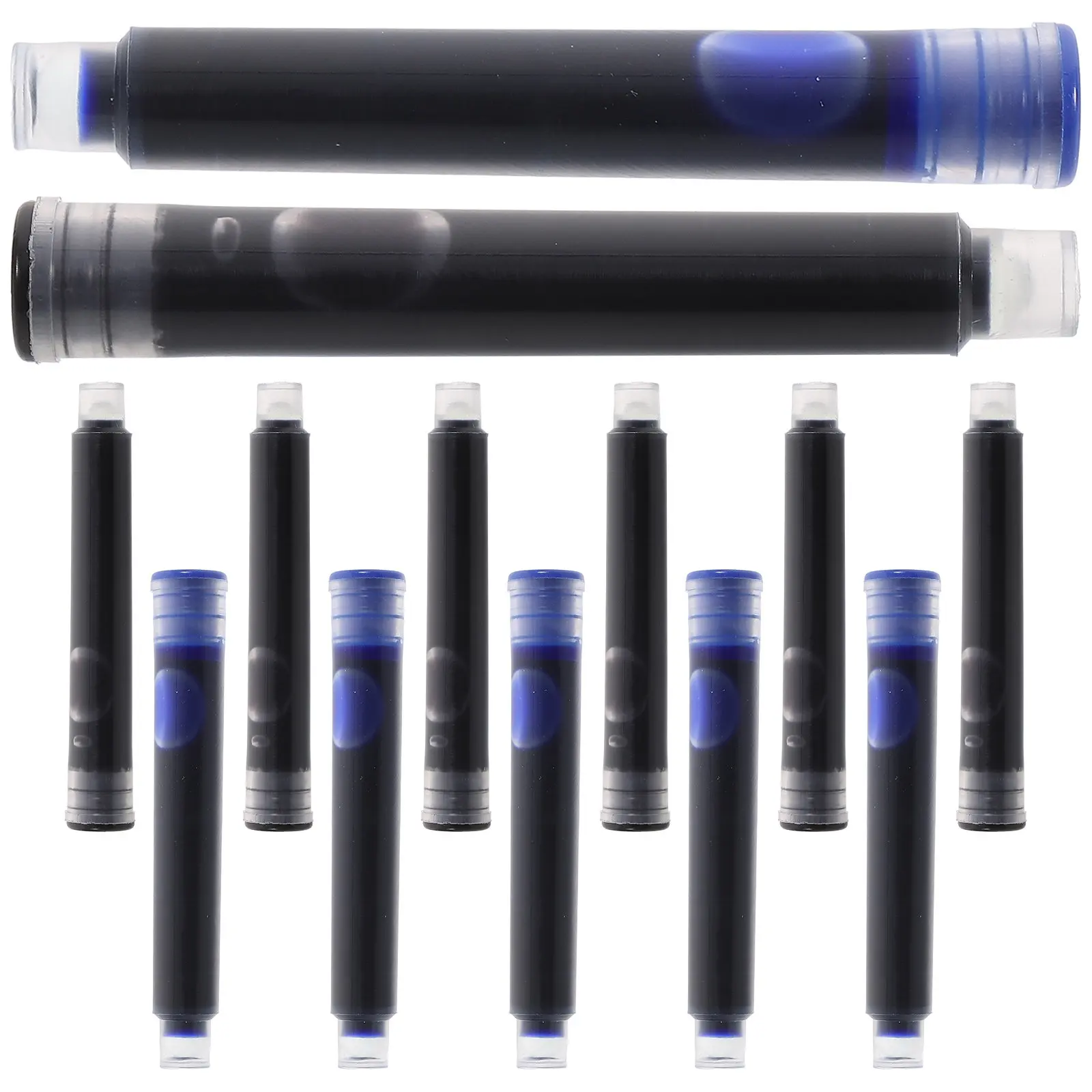 

100Pcs Ink Refills Fountain Pen Replacement Smooth Consistent Flow Comfort Grip Ergonomic Design for Study Writing Practice