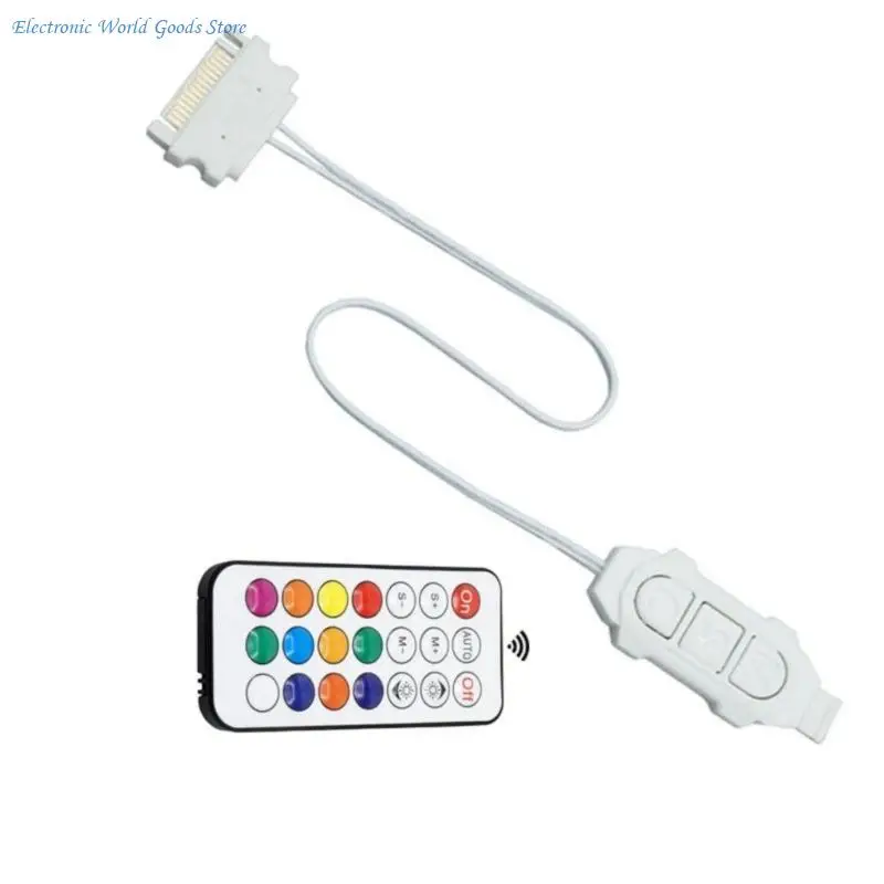 A3PD Manual Button ARGB Synchronization Controller Mini Color Lighting For PC Case