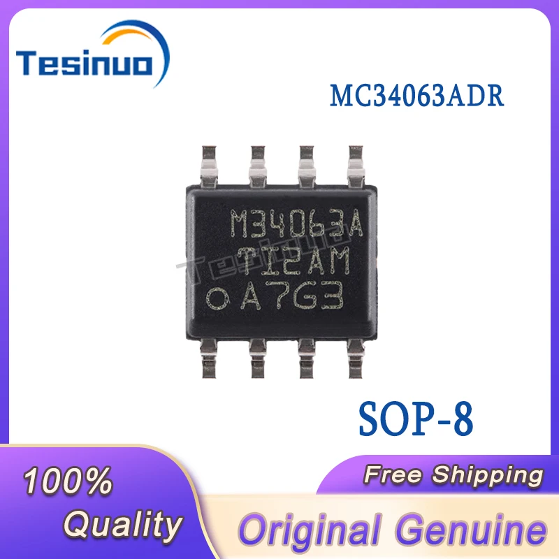 10/PCS New Original MC34063ADR SOP-8 Boost/step-down/Reverse Switch Regulator Chip In Stock