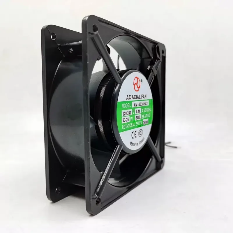 for XM12038HA2 New Axial Fan 220V 240V AC Cooling Fan with Ball Bearings High Speed Quiet Operation for Industrial Equipment