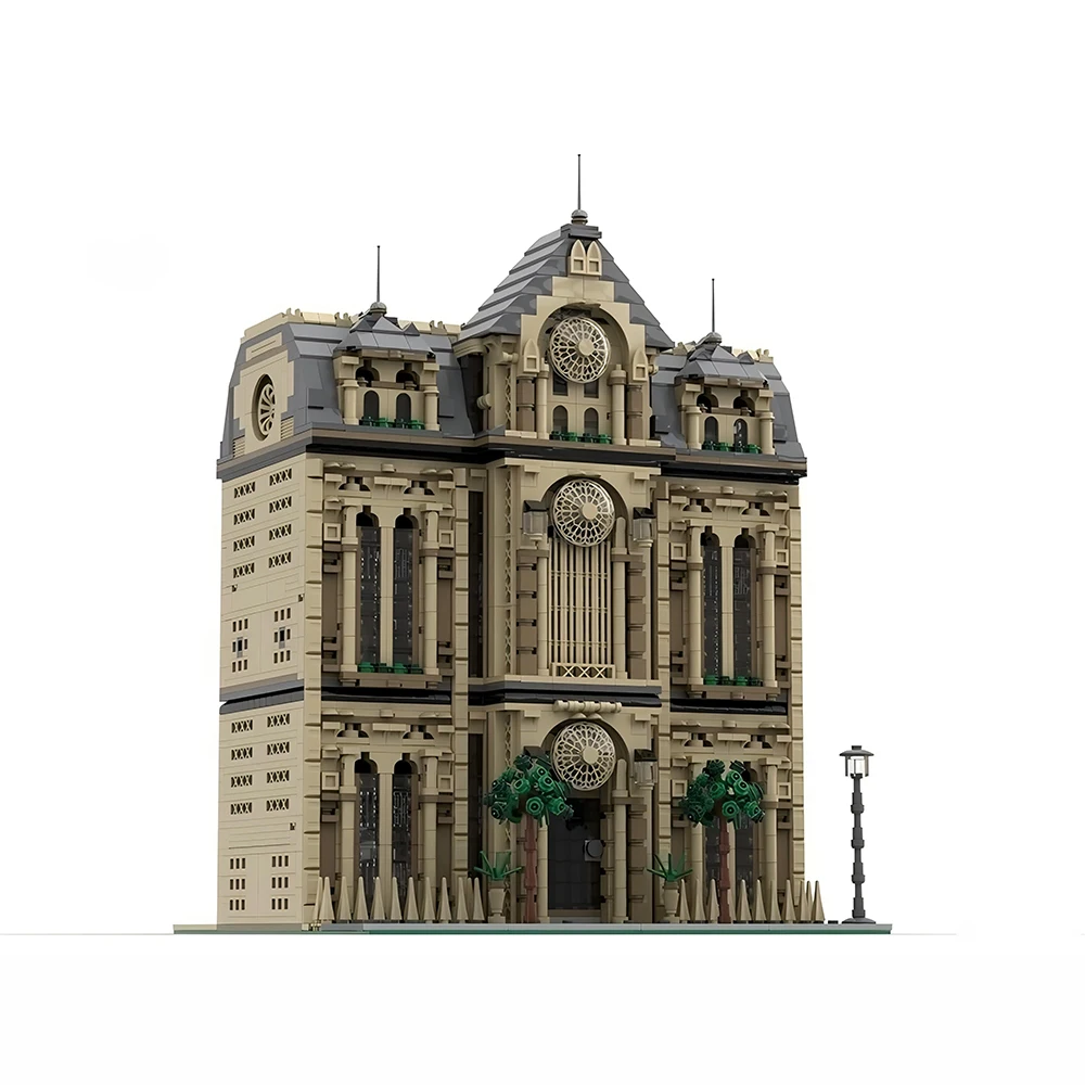 

3987PCS MOC Consulate Model Building Blocks Hot Selling City Building Set DIY Assembly Children's Toy Adult Collection Gift