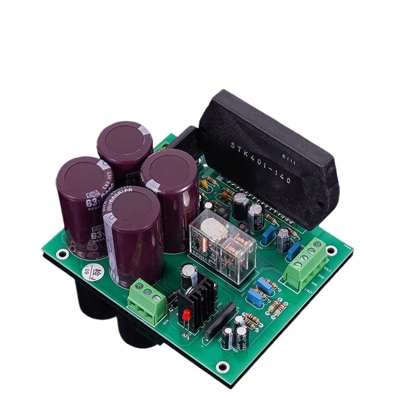 For STK401-140/110 high power 120W + 120W thick film fever, super LM3886 music amplifier board kit