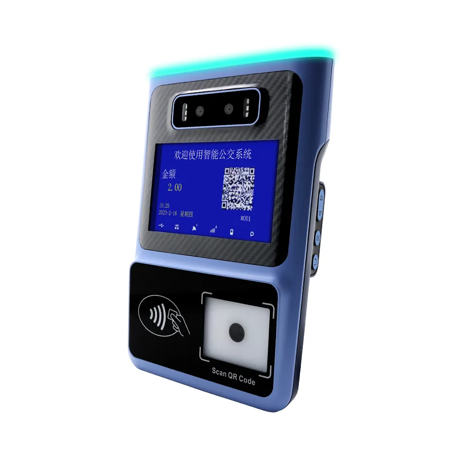 Automated Fare Collection 4G GPS Wifi Bus Ticket Validator For Public Transport Payment System With Free SDK