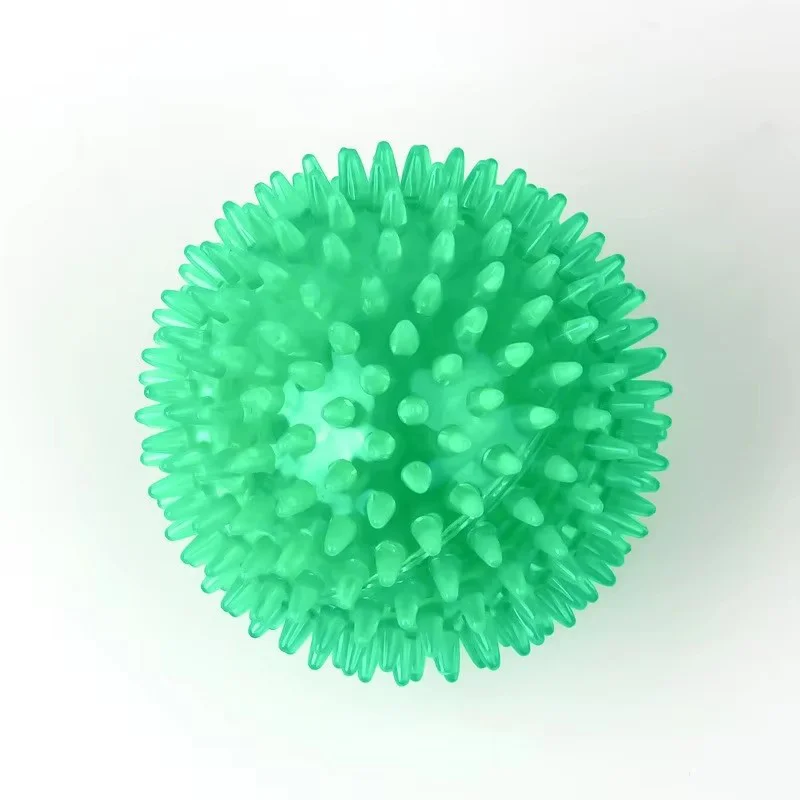 TPR Quietschendes Spiked Dog Ball Kauspielzeug Langlebiges Zahnreinigungs-Backenzahnspielzeug Schwimmendes, federndes interaktives Haustierspielzeug für die Mundpflege – Detail 8
