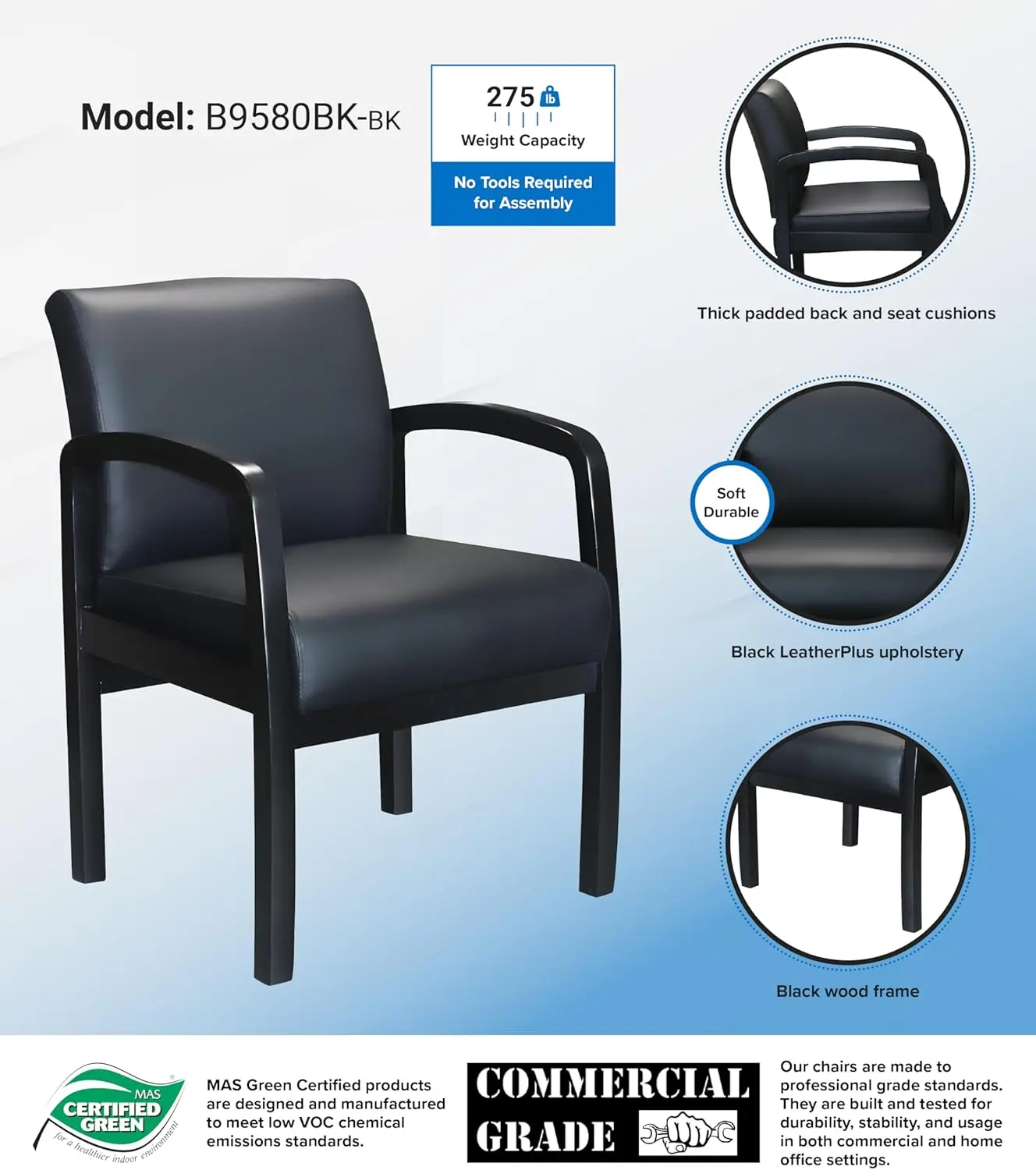 (Bosxk) Chefsessel, schwarz