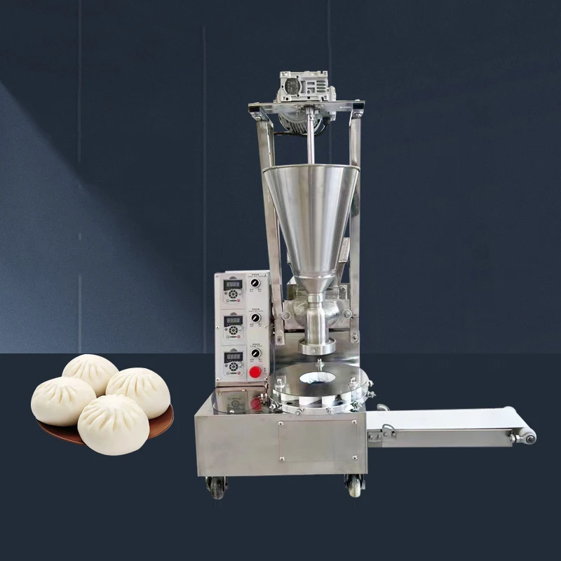 Volautomatische gestoomde broodjesmachine Tafelblad Chinese Dim Sum Machine Prijs Kleine semi-automatische broodje Siomai Chinese Baozi-machine