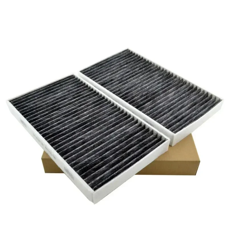 1 Pair Cabin Air Filter Activated Carbon Deodorizing Layer For Chevrolet Silverado Suburban Tahoe GMC Sierra Yukon