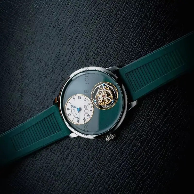 956235 MC-02 and 02N Extreme Chen Cherry Blossom Tourbillon Mechanical Men's Leisure Watch Enamel Mother Shell Custom Suspension