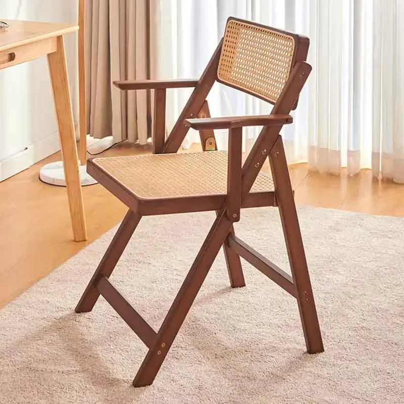 

Vine Woven Folding Chairs,Leisure Backrest Chair,Dining Stool,Creative Mobile Seats,Modern Furniture,Home Living Room Chairs