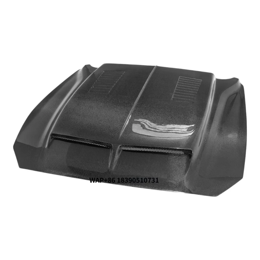 

SW Style Carbon Fiber Fibre Front Bonnet Engine Hood for Mustang 2018-2023 S550.2