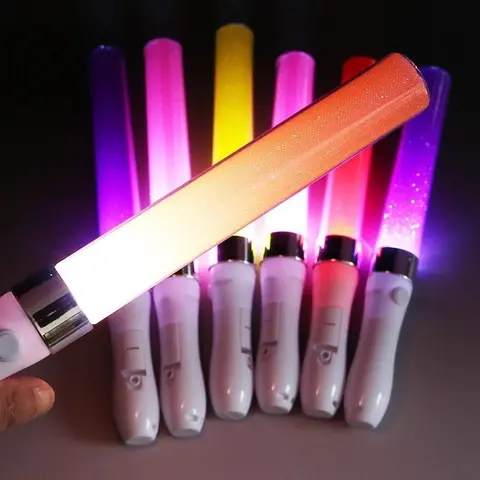 Color Changing Glow Stick Kpop Lightstick Concert Support Stick LED Light Rods Wedding Party Time Halloween Lighting Decor