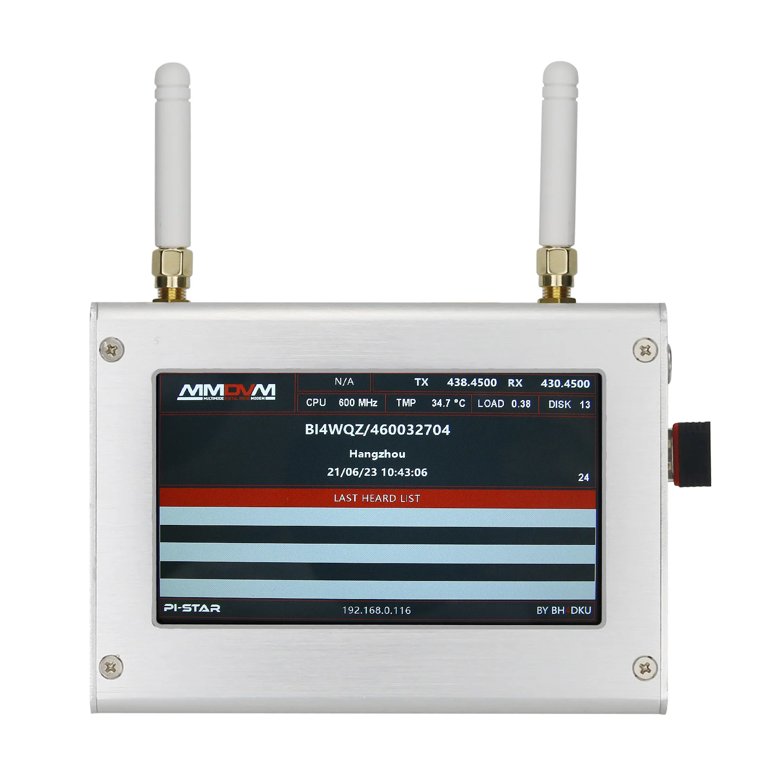 Duplex MMDVM Hotspot with 4.3