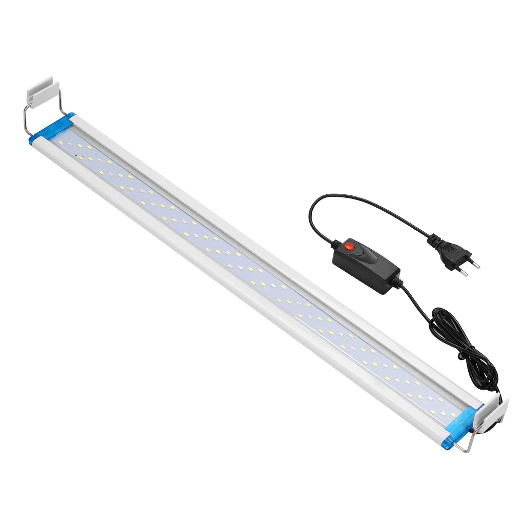 Aquarium LED Light Aquatic Plant Fishtank Lamp Powerful Brightness Lighting Tool for Home Hotel 110V 38cm US Plug