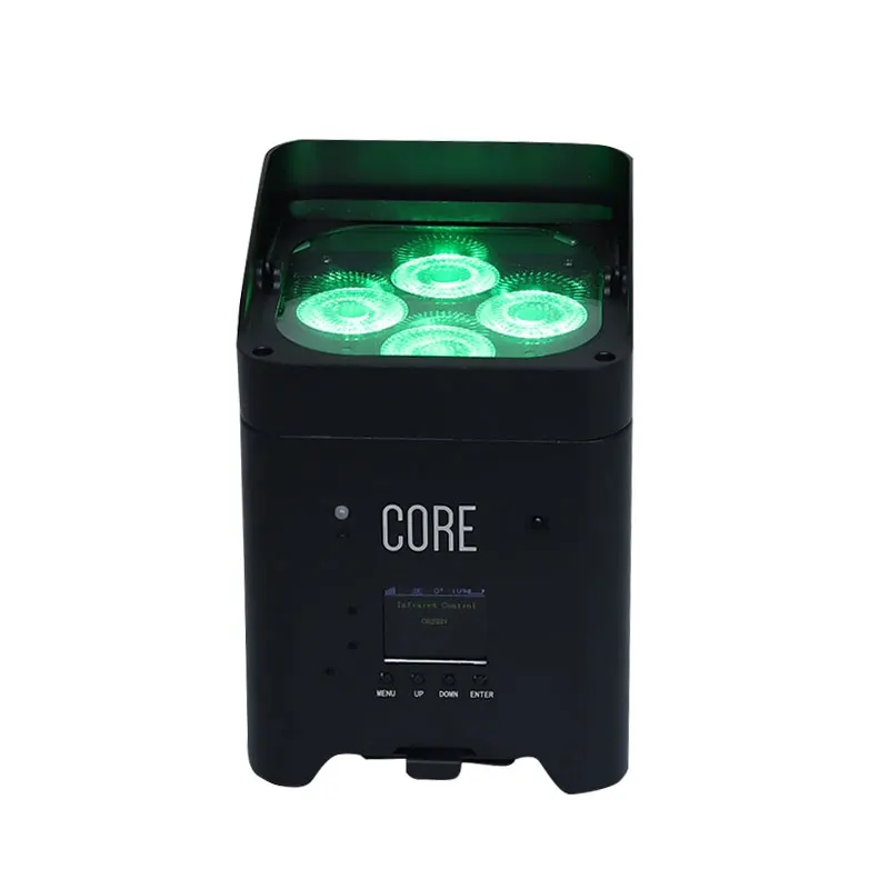 WYSYŁKA Z UK 4X18W 6w1 RGBAW+UV Akumulatorowa Lampa LED Par APP Mobilne Inteligentne MINI Oświetlenie Sceniczne DJ