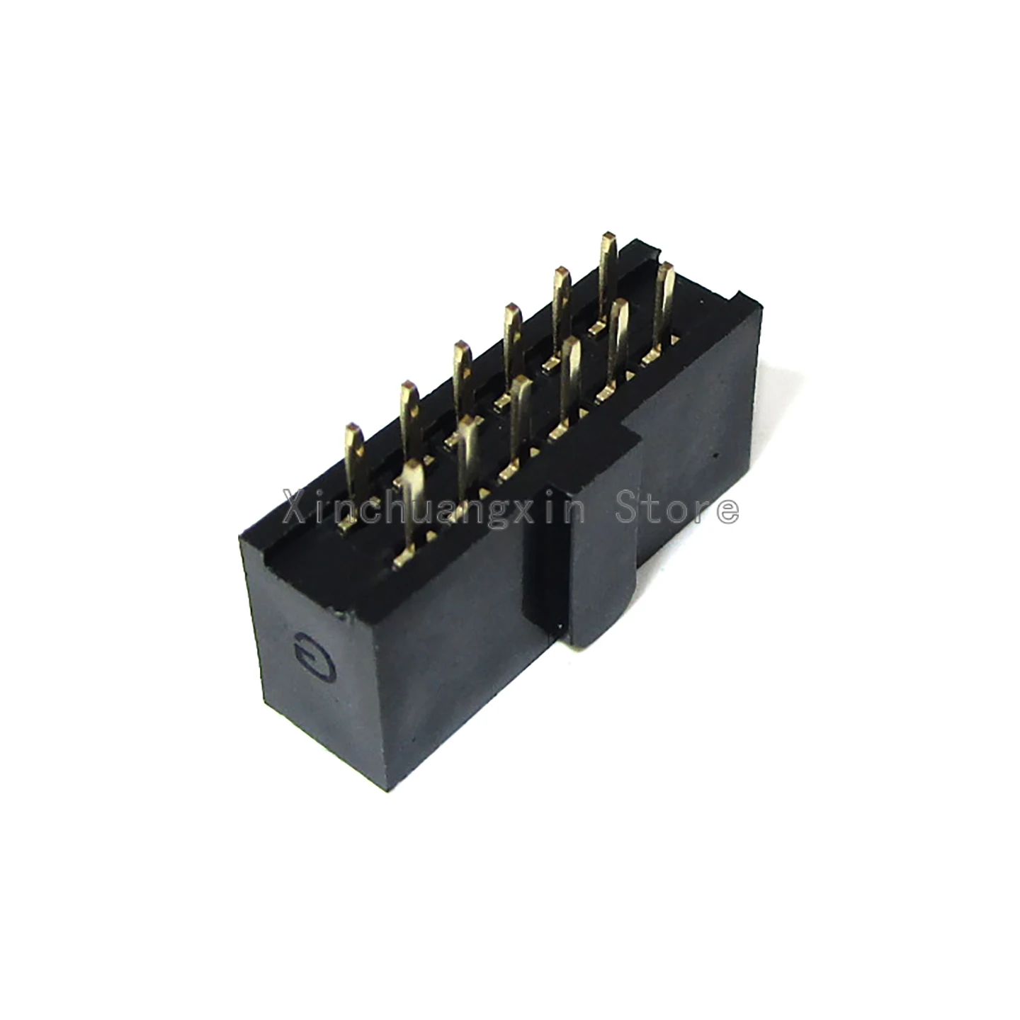 SFH11-PBPC-D06-ST-BK Through-hole, dual-row, 12-pin, 2.54 mm female connector, gold-plated