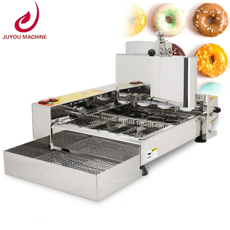 Donut Hole Maker Commercial Food Large Automated Mini Small Flower Donut Cake Maker Cutter Frying Machine For Sale